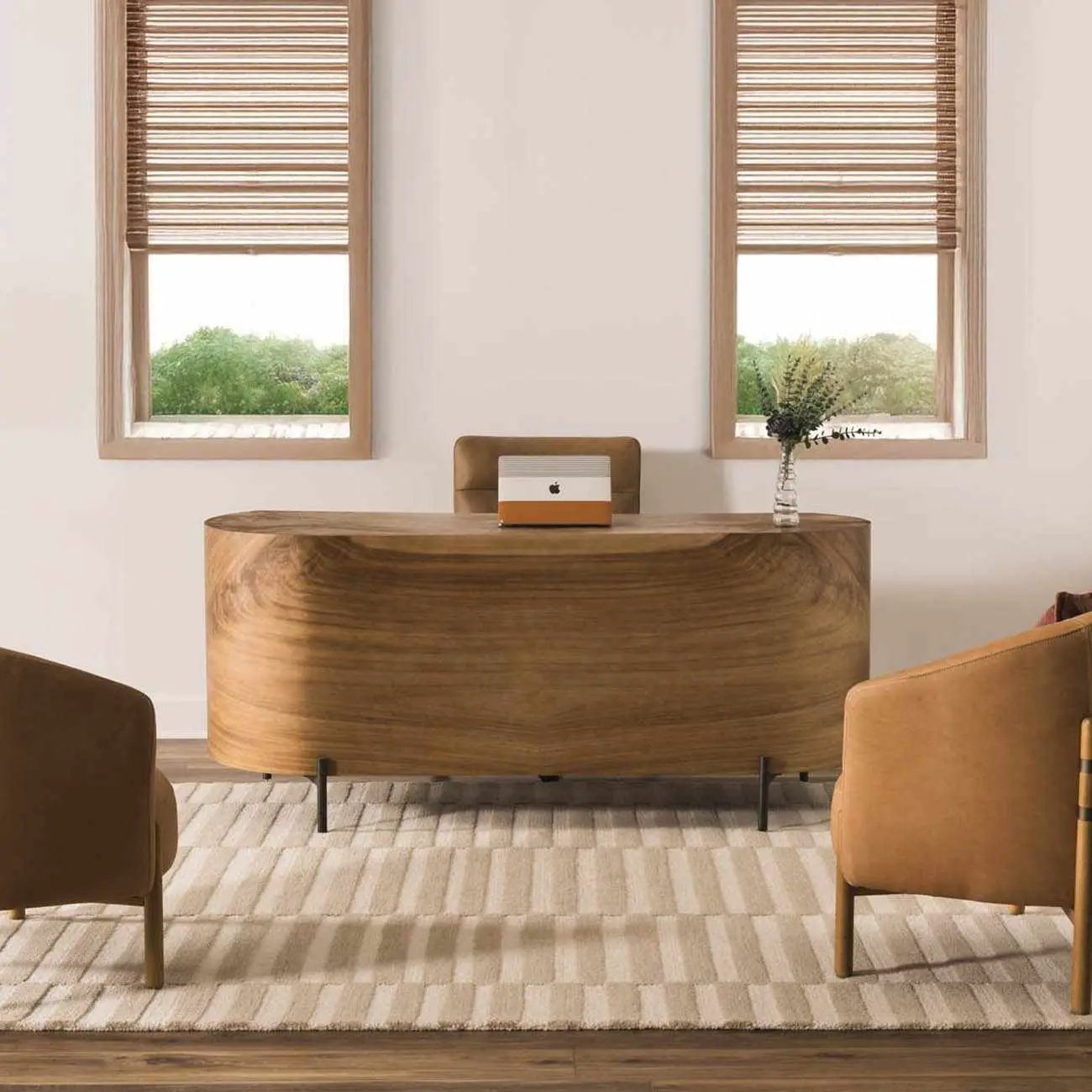 Idaho Broken-Striped Beige Area Rug by Boutique Rugs