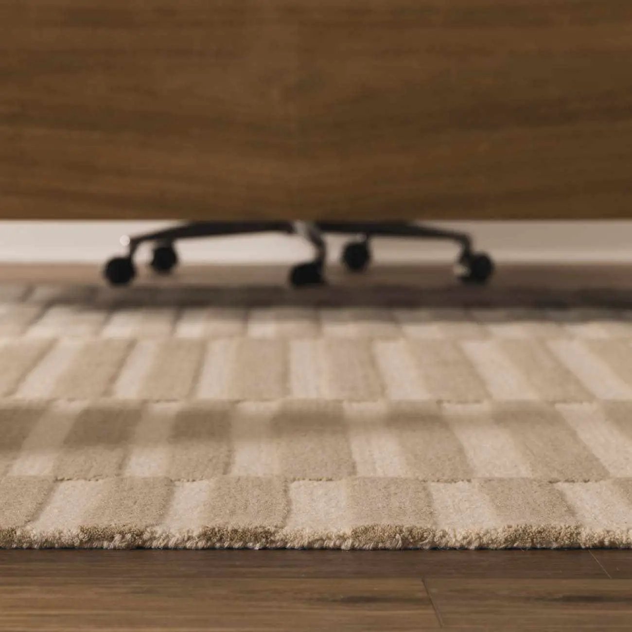Idaho Broken-Striped Beige Area Rug by Boutique Rugs