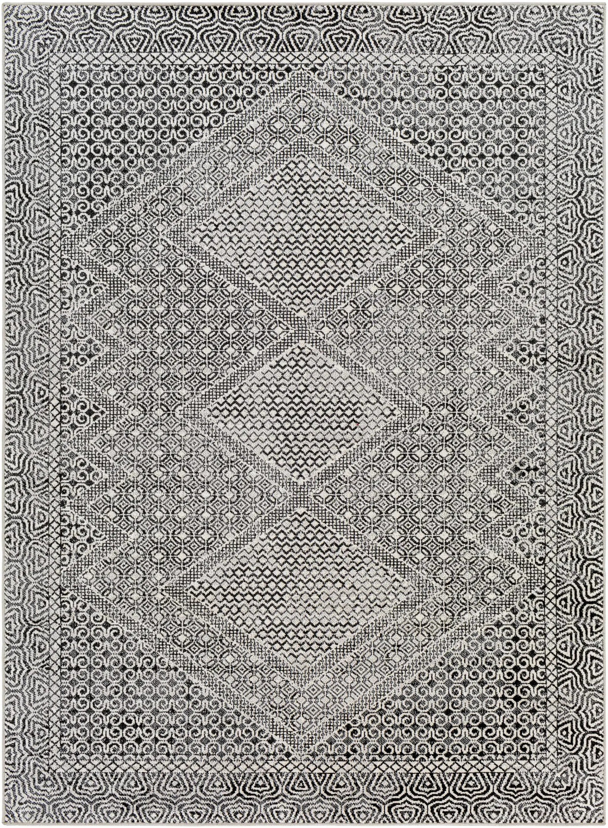 Coledale Black & White Washable Rug - Clearance, photo 12 of 21