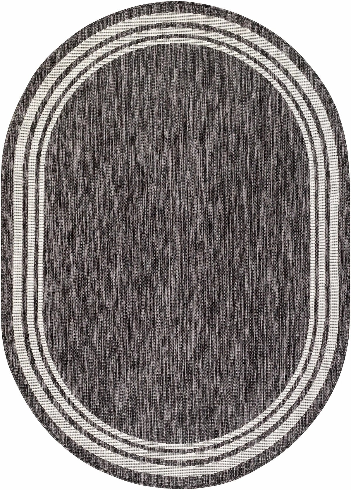 Coonamble Bordered Anthracite Outdoor Rug, photo 17 of 25