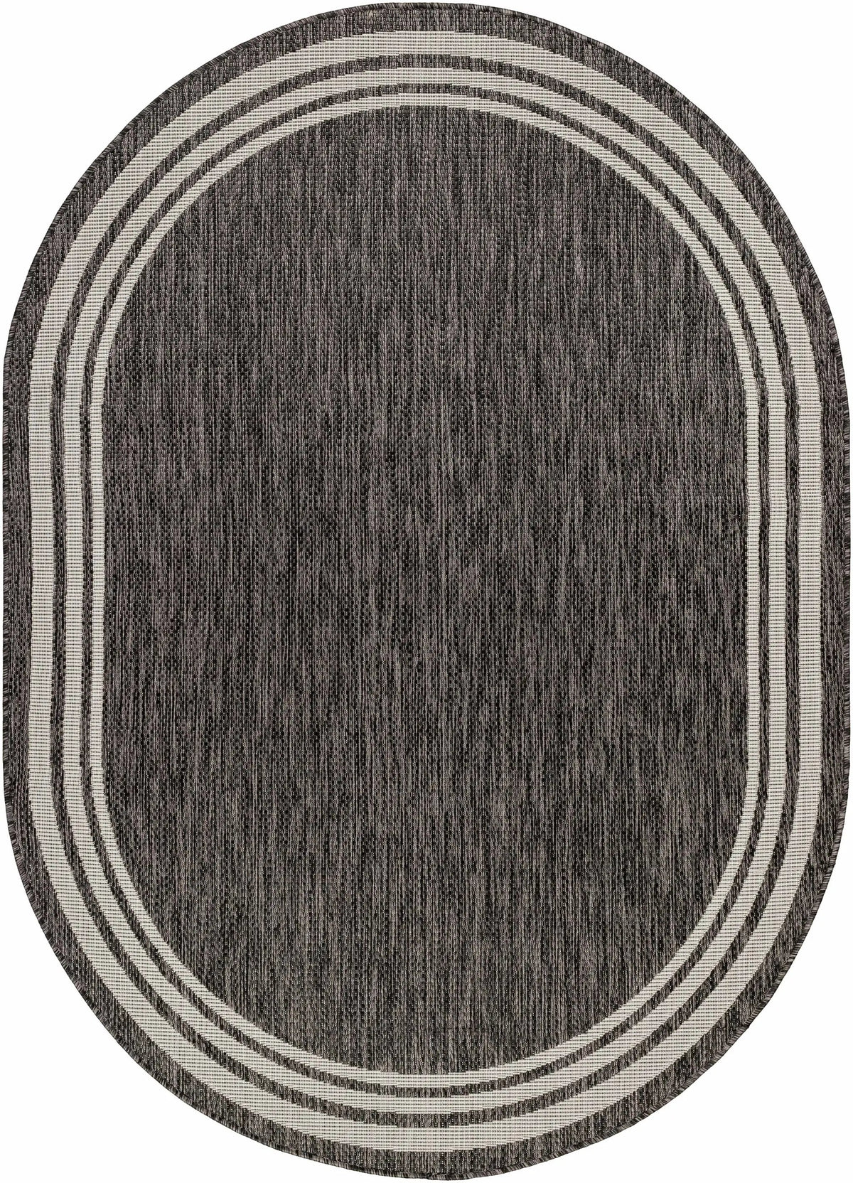Coonamble Bordered Anthracite Outdoor Rug, photo 15 of 25
