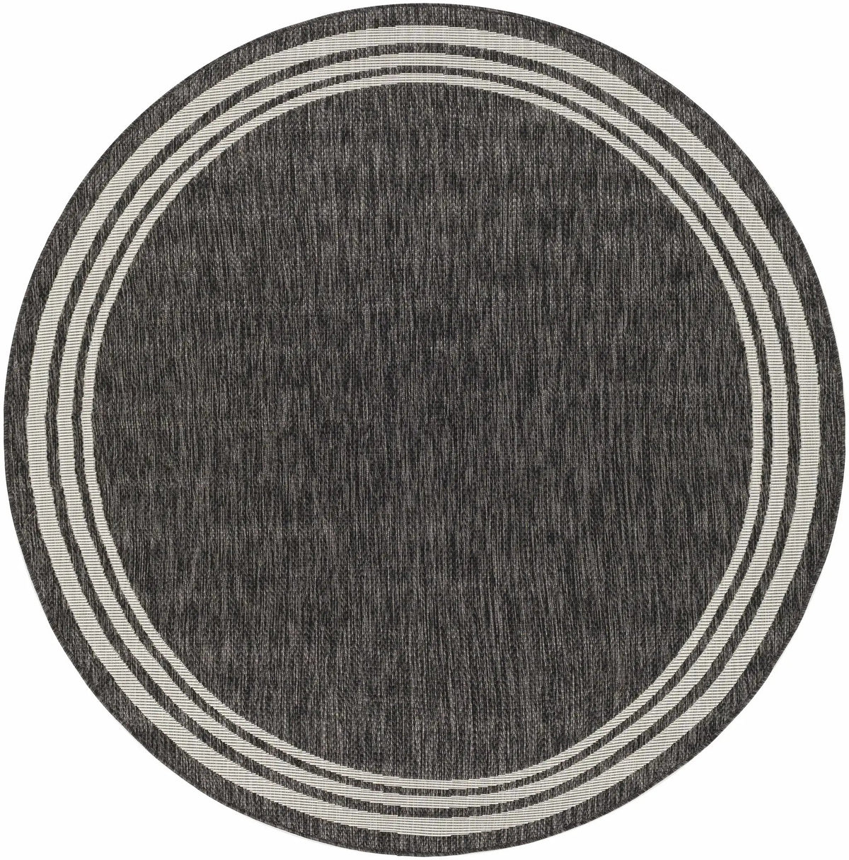 Coonamble Bordered Anthracite Outdoor Rug, photo 4 of 25