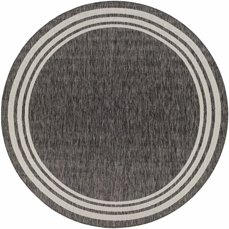 Coonamble Bordered Anthracite Outdoor Rug by Boutique Rugs