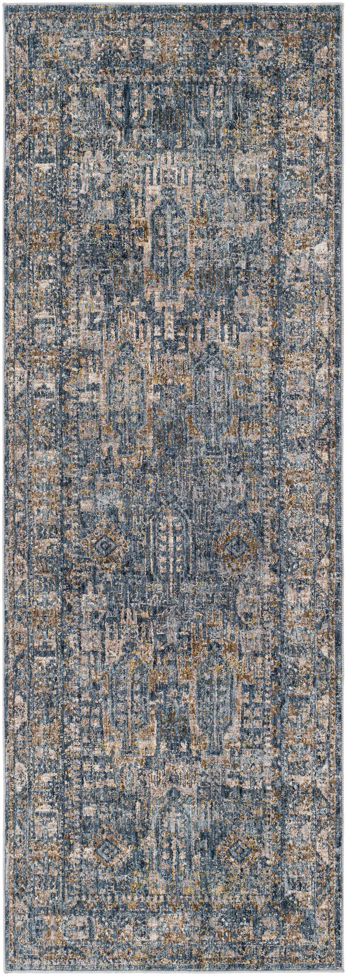 Mirabel Denim Blue Traditional Rug, photo 3 of 24
