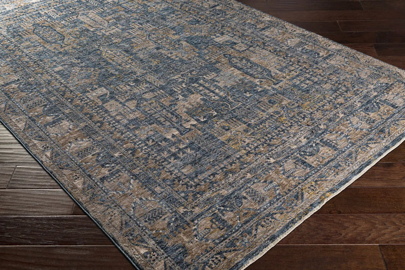 Mirabel Denim Blue Traditional Rug by Boutique Rugs