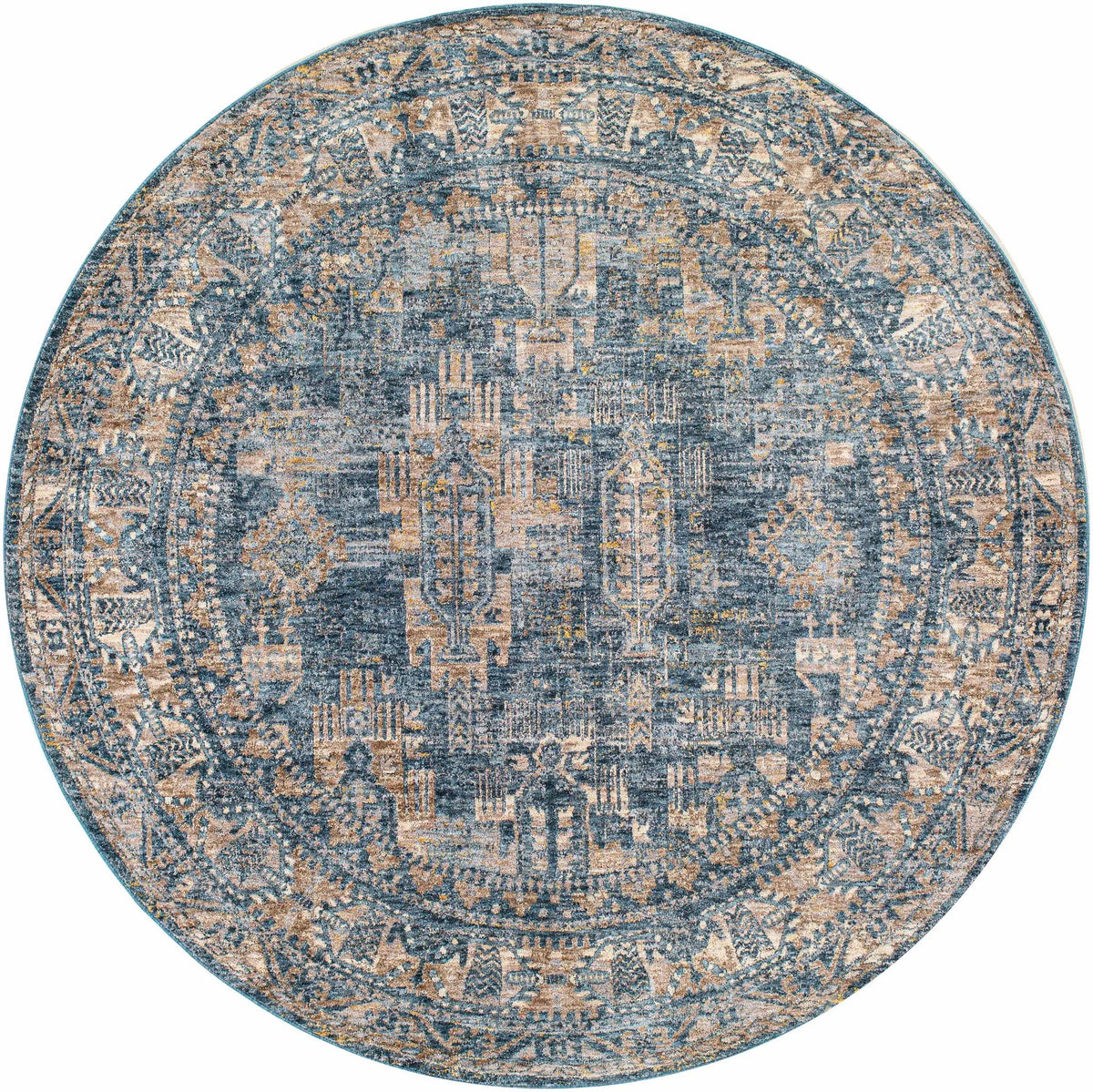 Mirabel Denim Blue Traditional Rug, photo 8 of 24