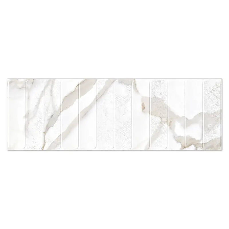 White Gray 16x48 Matte Ceramic Large Format Tile (3 pack, 15.5 sq ft/case) by Apollo Tile