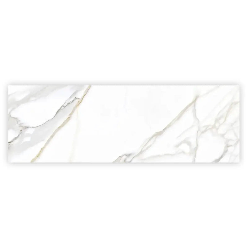 Soft White 16x48 Matte Ceramic Large Format Tile (3 pack, 15.5 sq ft/case) by Apollo Tile
