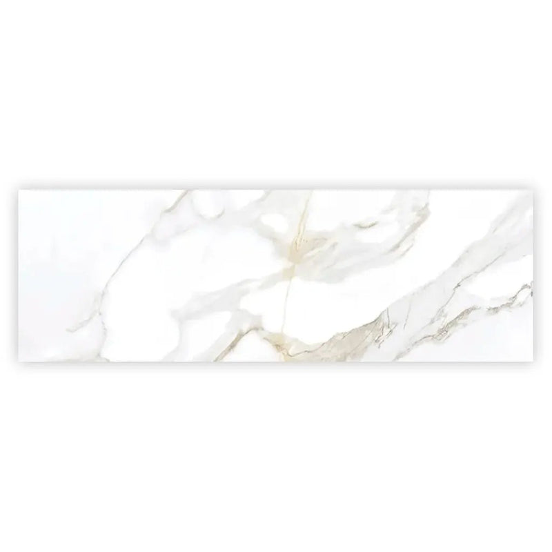 Soft White 16x48 Matte Ceramic Large Format Tile (3 pack, 15.5 sq ft/case) by Apollo Tile