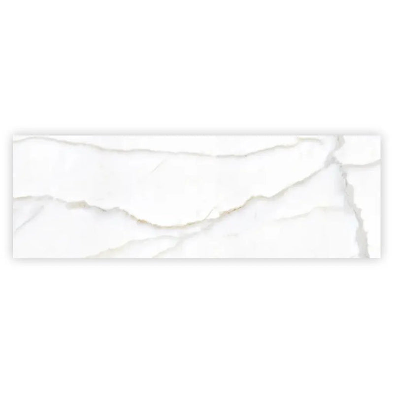 Soft White 16x48 Matte Ceramic Large Format Tile (3 pack, 15.5 sq ft/case) by Apollo Tile