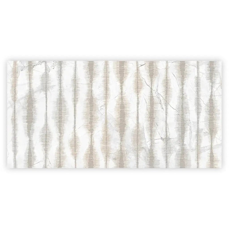 Cream beige Crisp White 24x48 Polished Porcelain Large Format Tile (1 pack, 7.75 sq ft/case) by Apollo Tile
