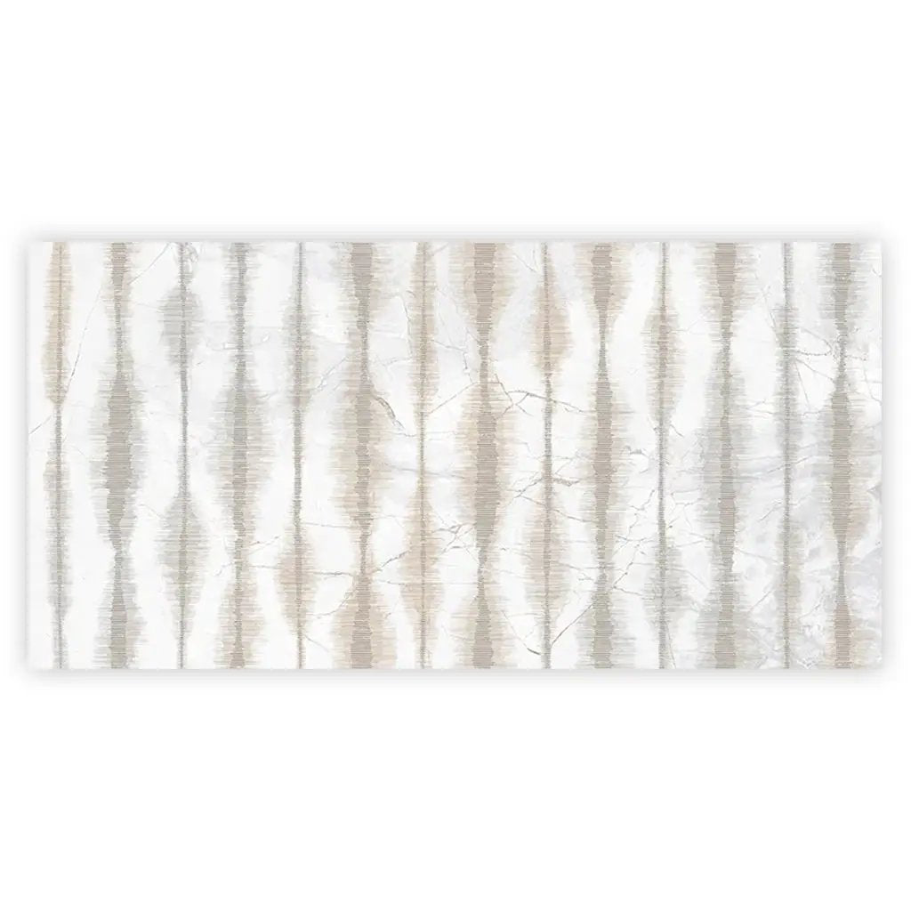 Cream beige Crisp White 24x48 Polished Porcelain Large Format Tile (1 pack, 7.75 sq ft/case) by Apollo Tile