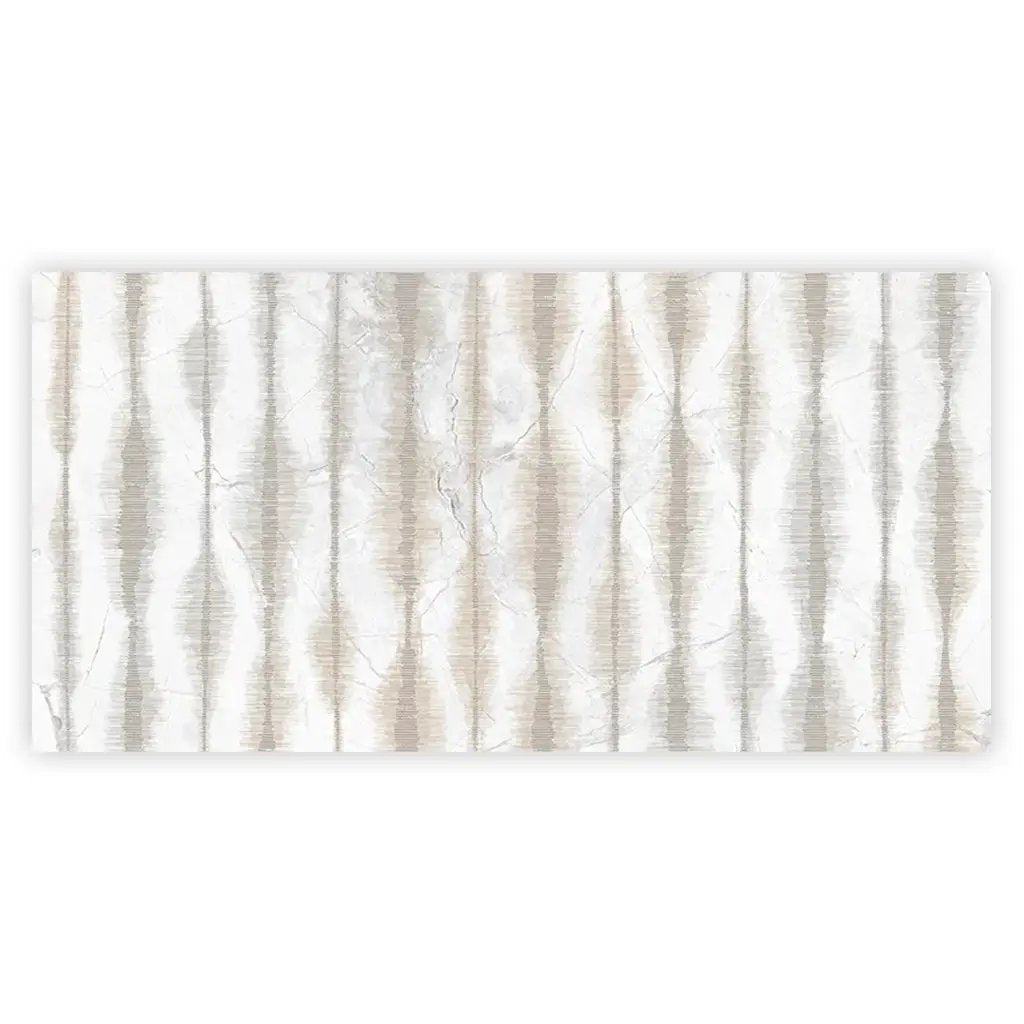 Cream beige Crisp White 24x48 Polished Porcelain Large Format Tile (1 pack, 7.75 sq ft/case) by Apollo Tile