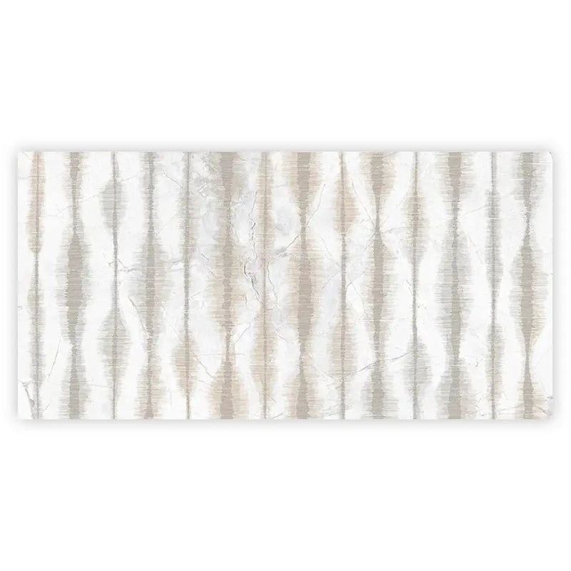 Cream beige Crisp White 24x48 Polished Porcelain Large Format Tile (1 pack, 7.75 sq ft/case) by Apollo Tile