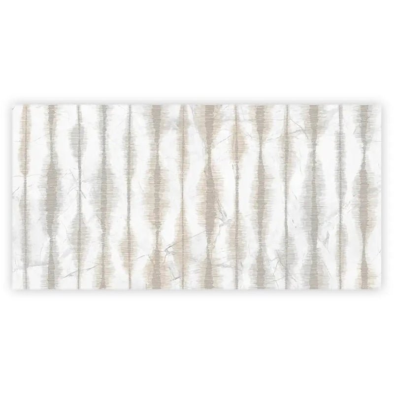 Cream beige Crisp White 24x48 Polished Porcelain Large Format Tile (1 pack, 7.75 sq ft/case) by Apollo Tile