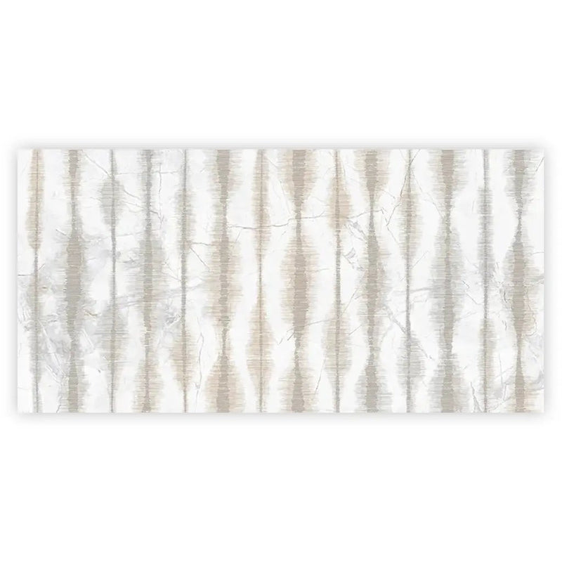 Cream beige Crisp White 24x48 Polished Porcelain Large Format Tile (1 pack, 7.75 sq ft/case) by Apollo Tile
