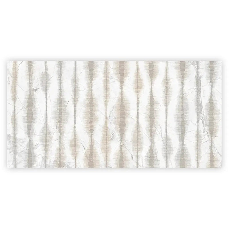 Cream beige Crisp White 24x48 Polished Porcelain Large Format Tile (1 pack, 7.75 sq ft/case) by Apollo Tile