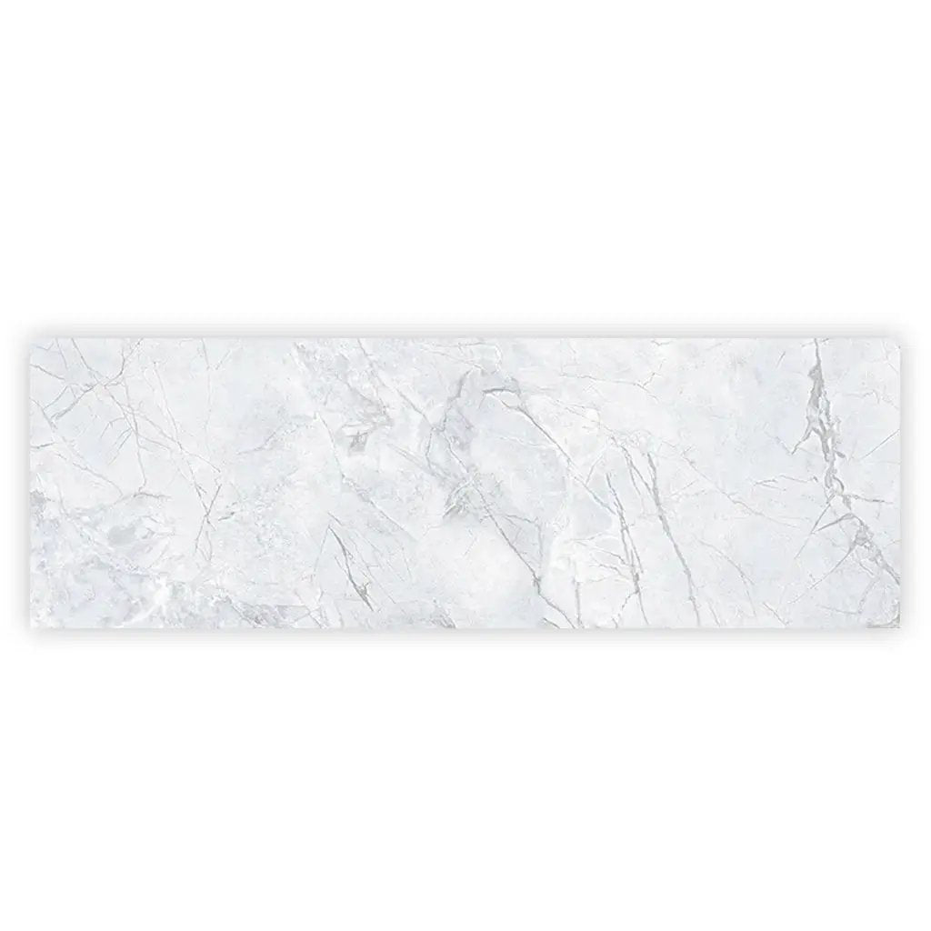 Light Grey White 16x48 Matte Ceramic Large Format Tile (3 pack, 15.5 sq ft/case) by Apollo Tile