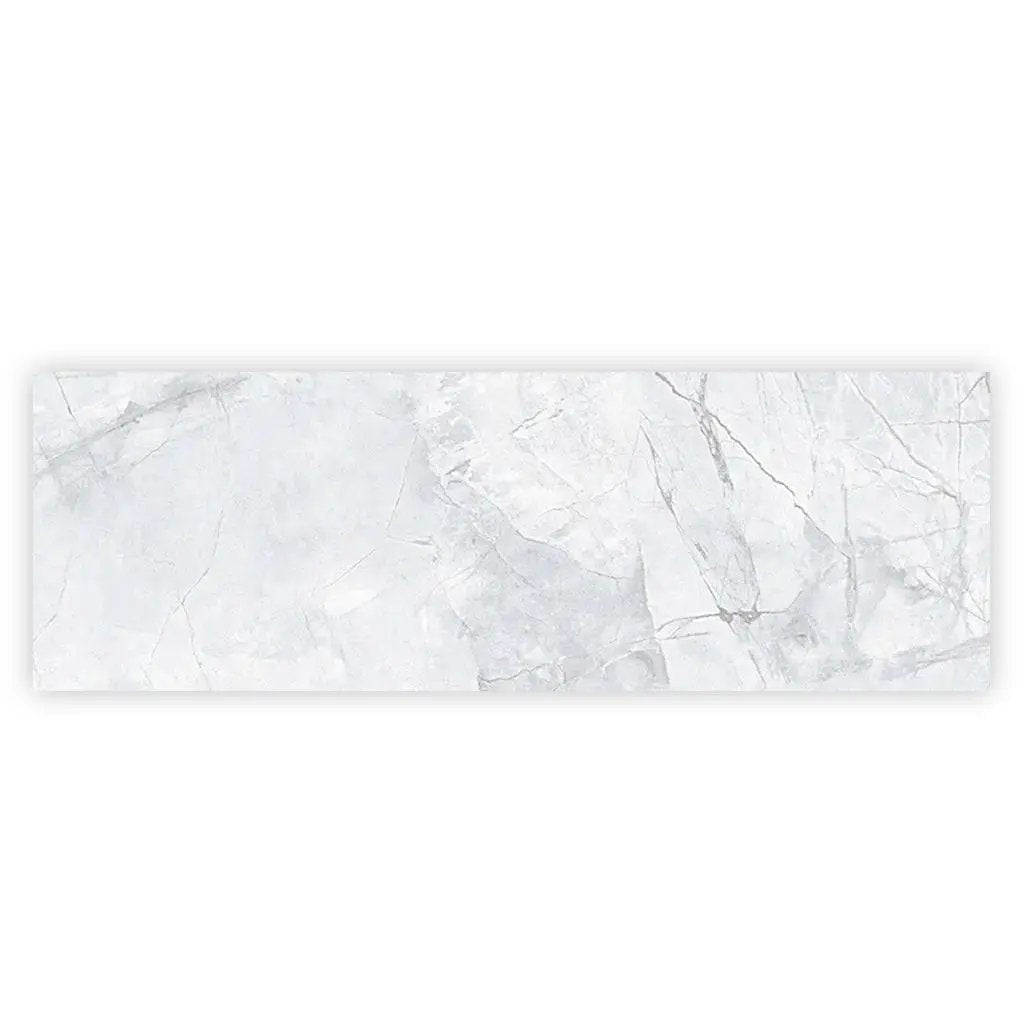 Light Grey White 16x48 Matte Ceramic Large Format Tile (3 pack, 15.5 sq ft/case) by Apollo Tile