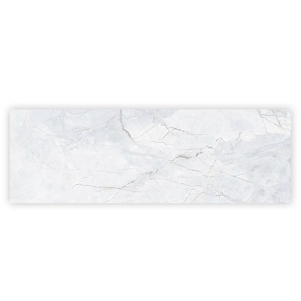 Light Grey White 16x48 Matte Ceramic Large Format Tile (3 pack, 15.5 sq ft/case) by Apollo Tile