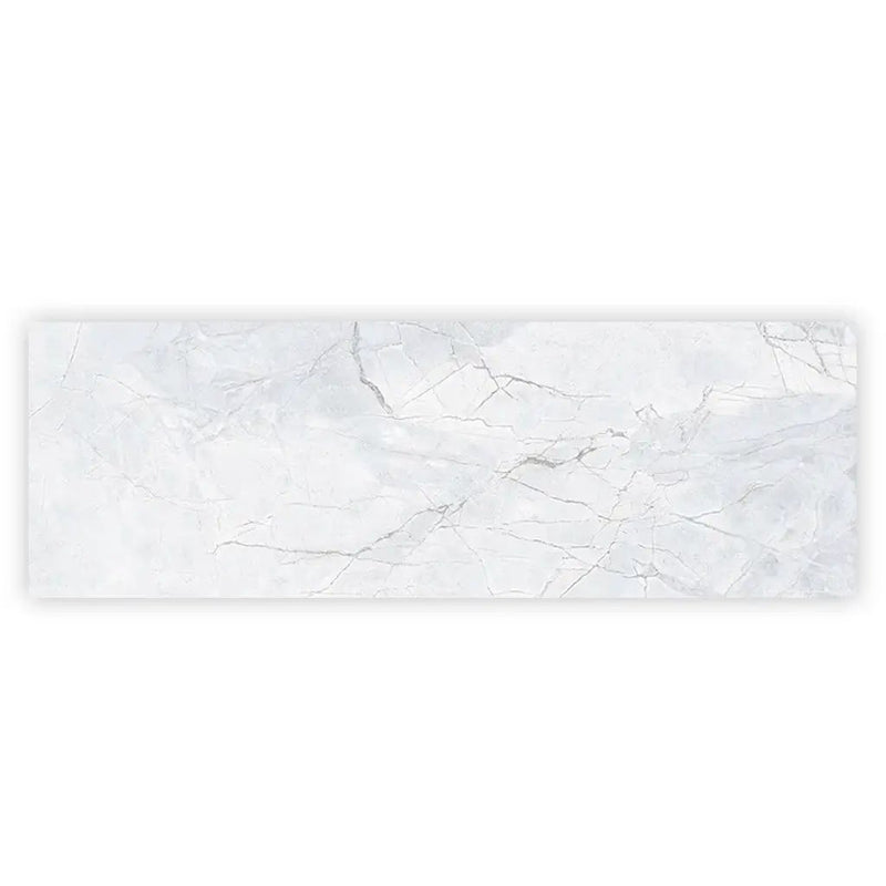Light Grey White 16x48 Matte Ceramic Large Format Tile (3 pack, 15.5 sq ft/case) by Apollo Tile