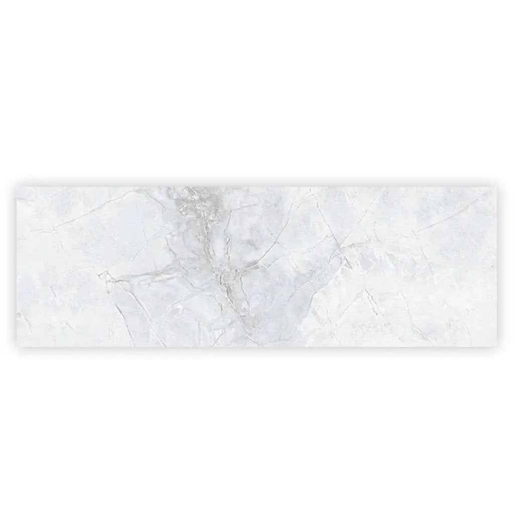 Light Grey White 16x48 Matte Ceramic Large Format Tile (3 pack, 15.5 sq ft/case) by Apollo Tile
