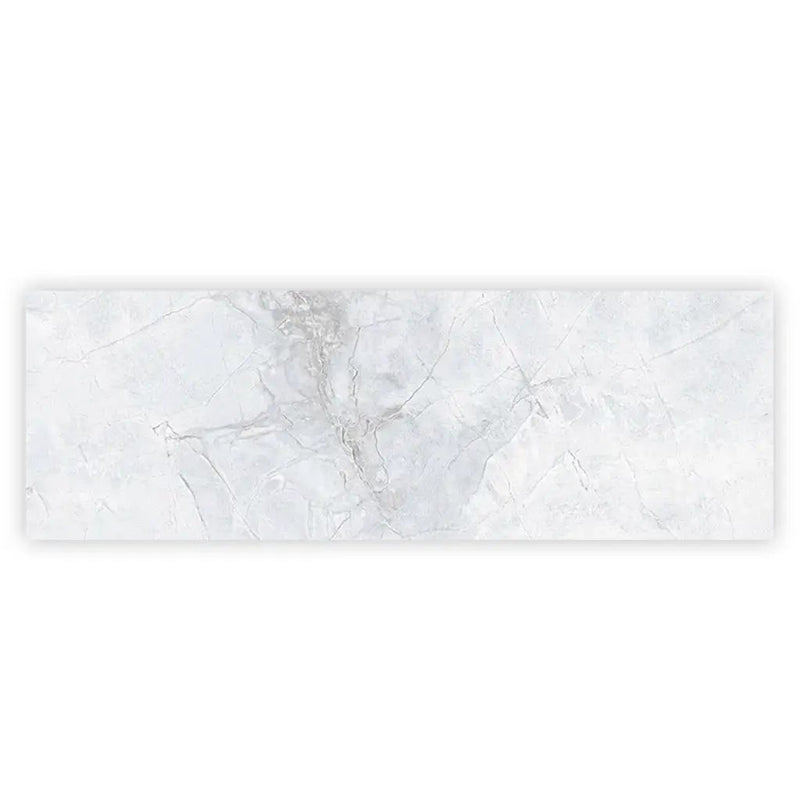 Light Grey White 16x48 Matte Ceramic Large Format Tile (3 pack, 15.5 sq ft/case) by Apollo Tile