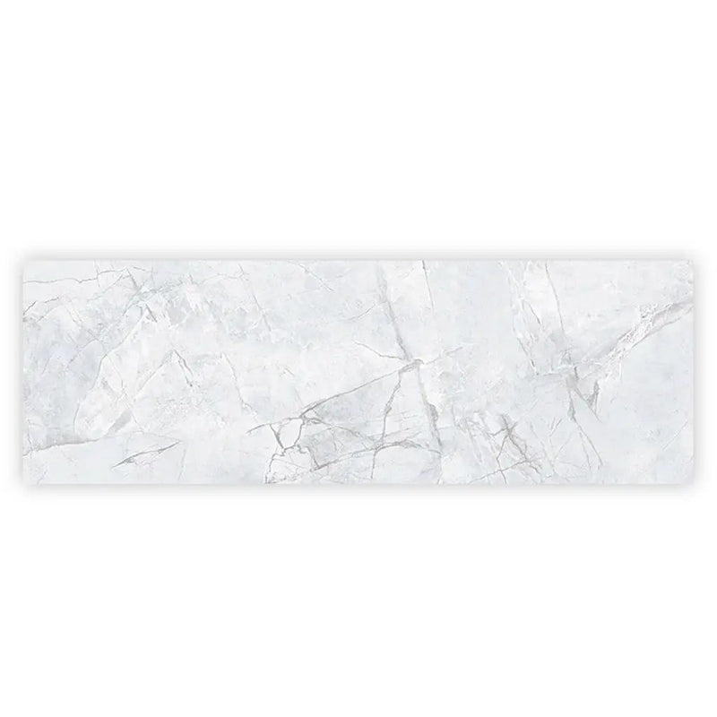 Light Grey White 16x48 Matte Ceramic Large Format Tile (3 pack, 15.5 sq ft/case) by Apollo Tile