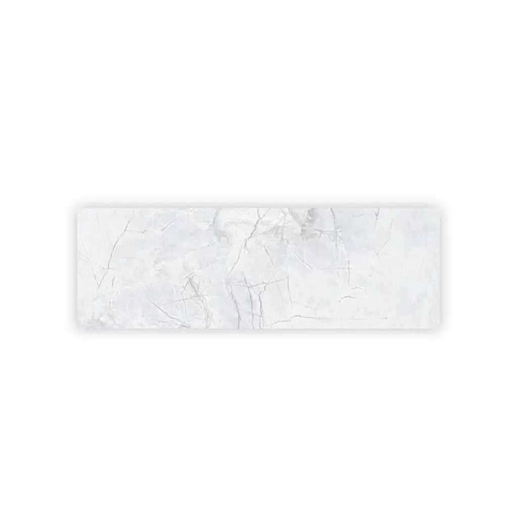 Light Grey White 16x48 Matte Ceramic Large Format Tile (3 pack, 15.5 sq ft/case) by Apollo Tile