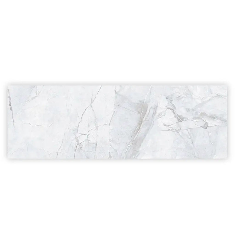 Light Grey White 16x48 Matte Ceramic Large Format Tile (3 pack, 15.5 sq ft/case) by Apollo Tile