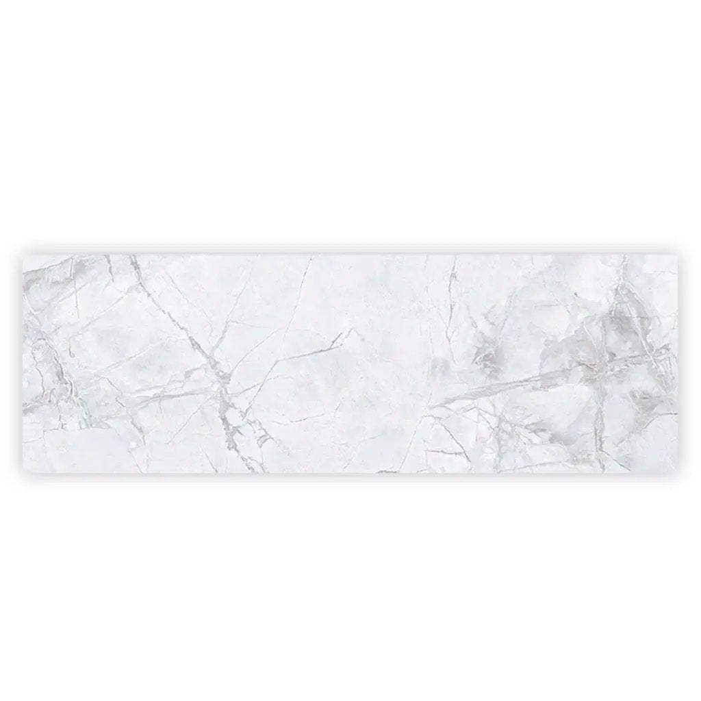 Light Grey White 16x48 Matte Ceramic Large Format Tile (3 pack, 15.5 sq ft/case) by Apollo Tile
