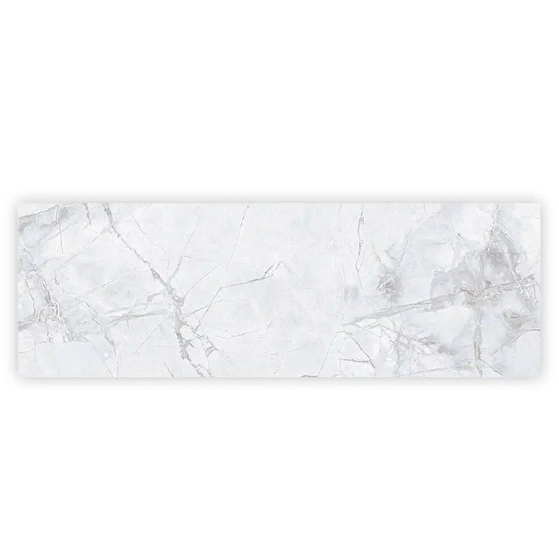 Light Grey White 16x48 Matte Ceramic Large Format Tile (3 pack, 15.5 sq ft/case) by Apollo Tile