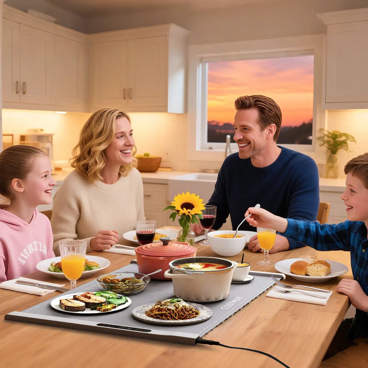 Food Warming Mat Rollable and Portable Electric Warming Tray with Fasting Heating by DirectDeals