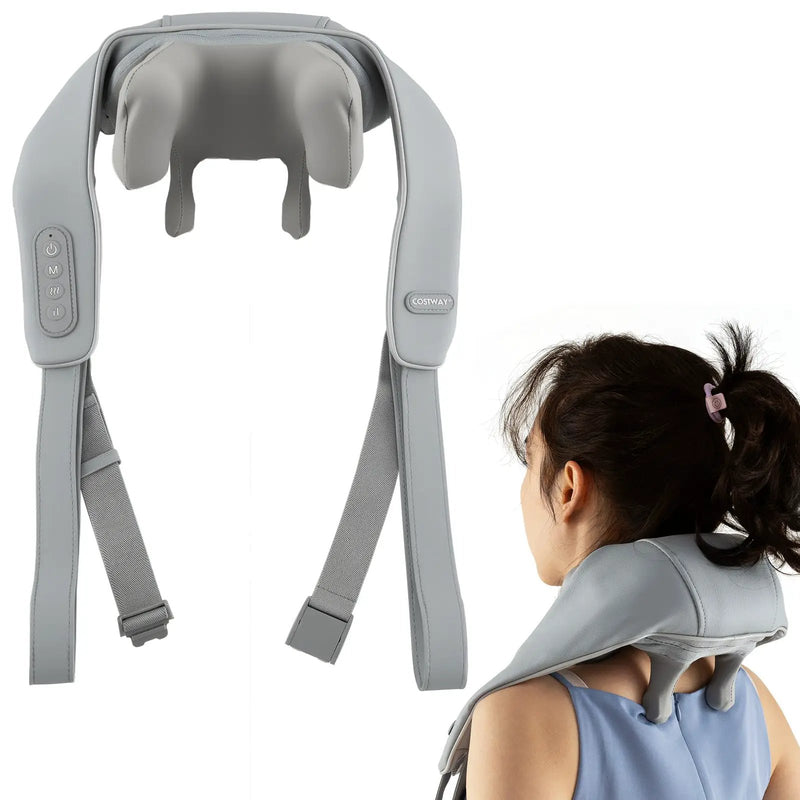 Neck Shoulder Massager 4D Deep Tissue Kneading Shiatsu Massage Machine by DirectDeals