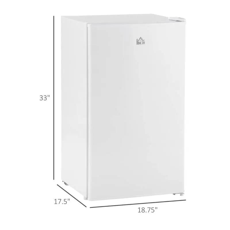 Compact Refrigerator Mini Fridge/Freezer 3.2 Cu.Ft, White by HomePacific