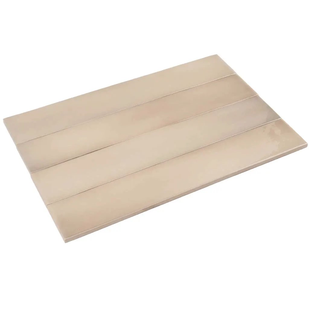 Beige 2.6x16 Glossy Ceramic Subway Tile (38 pack, 10.76 sq ft/case) by Apollo Tile