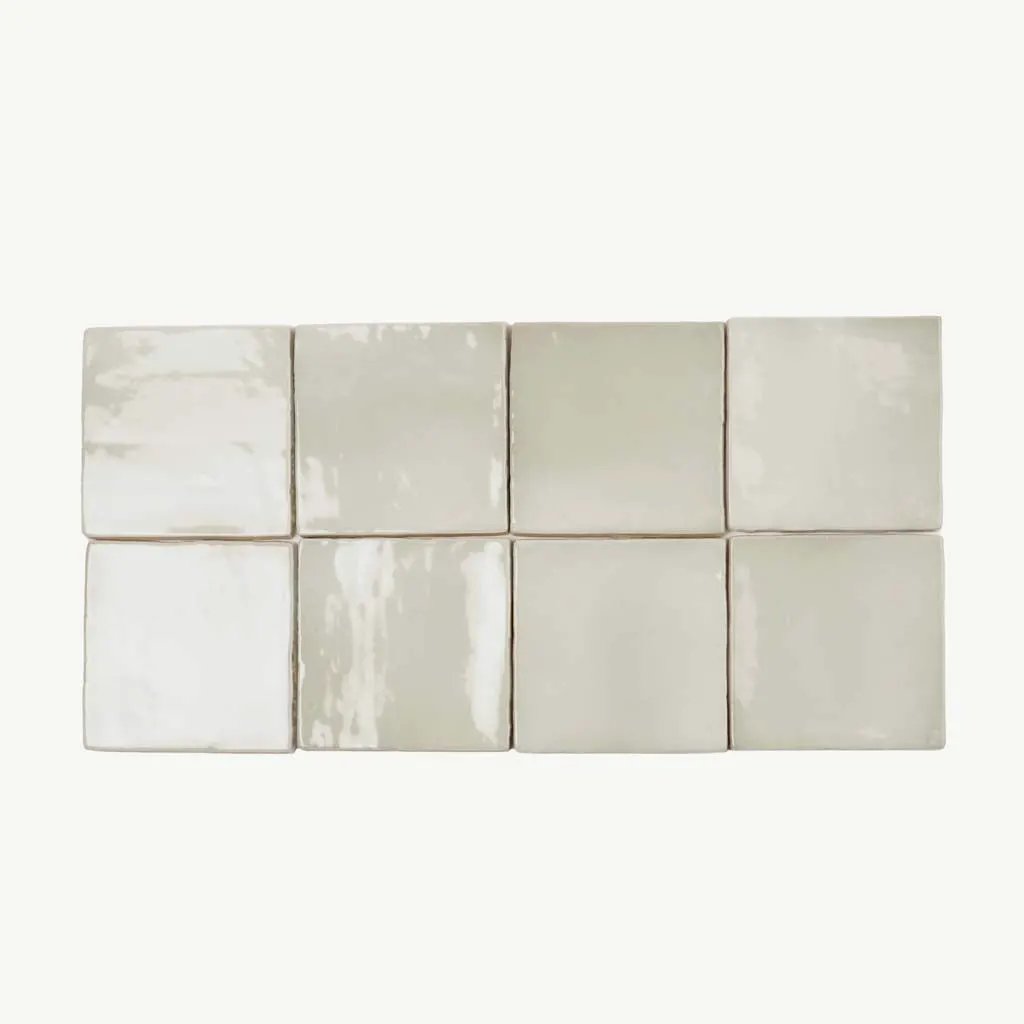 Silken 3.94 in. x 3.94 in. Glossy Tea Green Ceramic Square Tile (60 pack, 6.46 sq. ft./case) by Apollo Tile