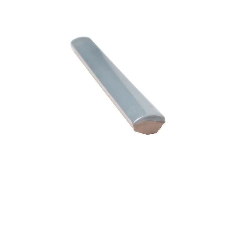 Benjamin Moore Smoke 0.5x8 Glossy Ceramic Pencil Tile Trim (10 pack, 0.3 sq ft/case) by Apollo Tile