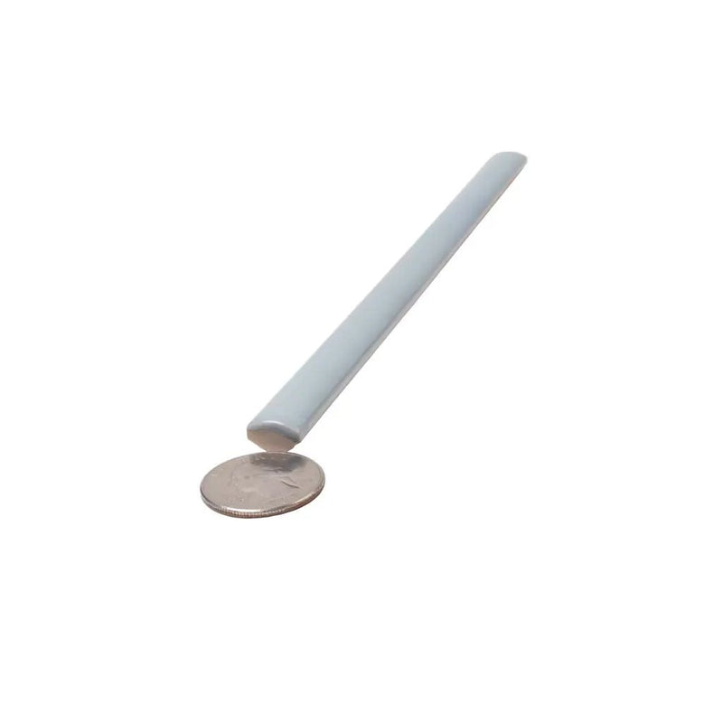 Benjamin Moore Smoke 0.5x8 Glossy Ceramic Pencil Tile Trim (10 pack, 0.3 sq ft/case) by Apollo Tile