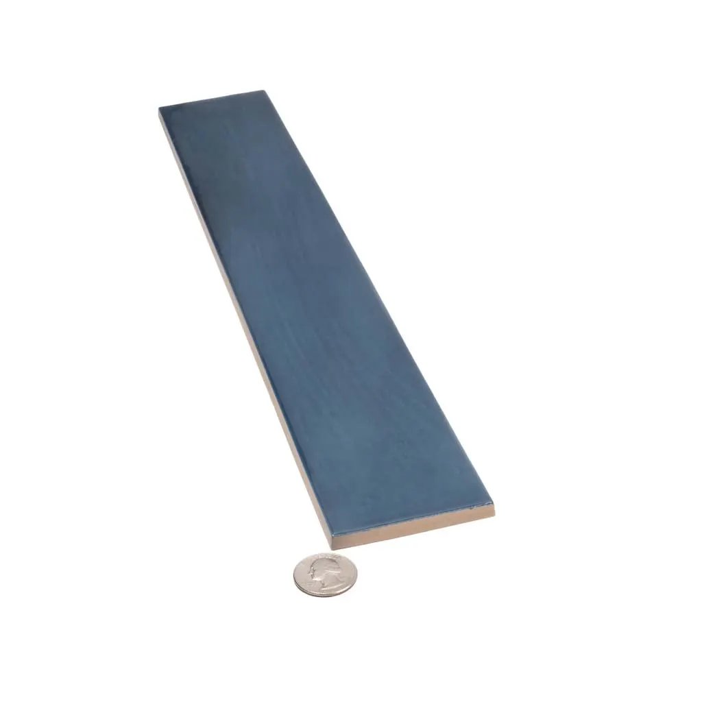 Navy Blue 2.6x16 Glossy Ceramic Subway Tile (38 pack, 10.76 sq ft/case) by Apollo Tile