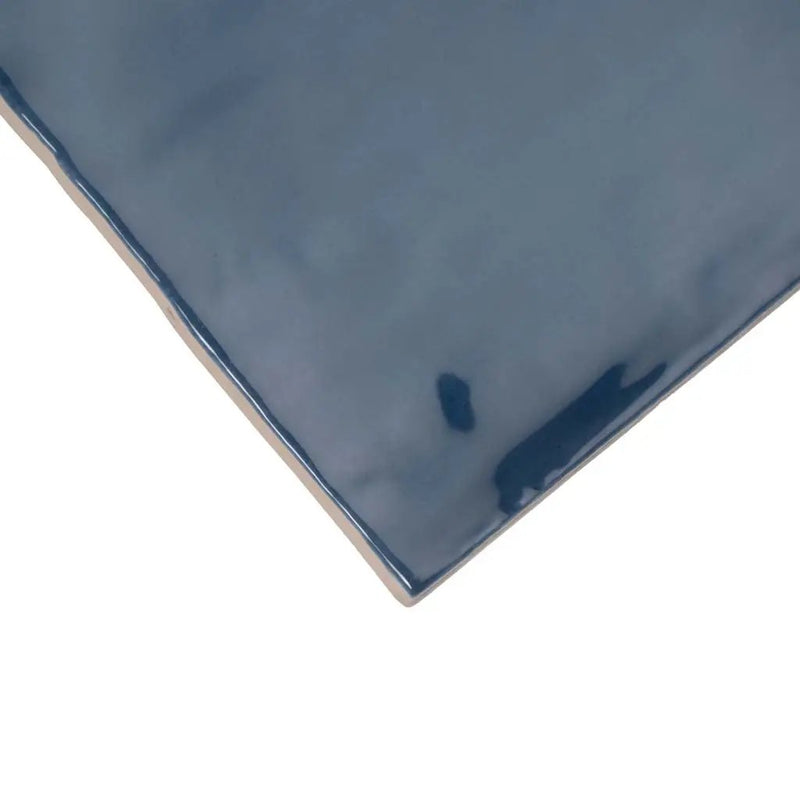 Navy Blue 4x4 Glossy Square Ceramic Tile (60 pack, 6.48 sq ft/case) by Apollo Tile