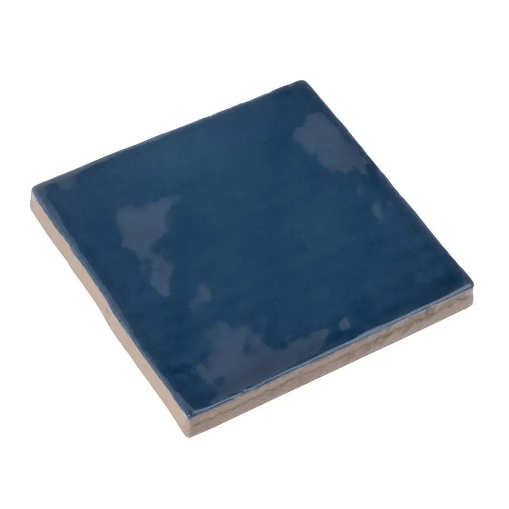 Navy Blue 4x4 Glossy Square Ceramic Tile (60 pack, 6.48 sq ft/case) by Apollo Tile