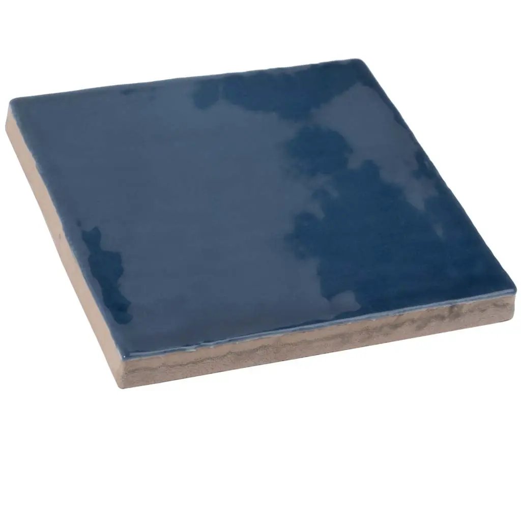 Navy Blue 4x4 Glossy Square Ceramic Tile (60 pack, 6.48 sq ft/case) by Apollo Tile