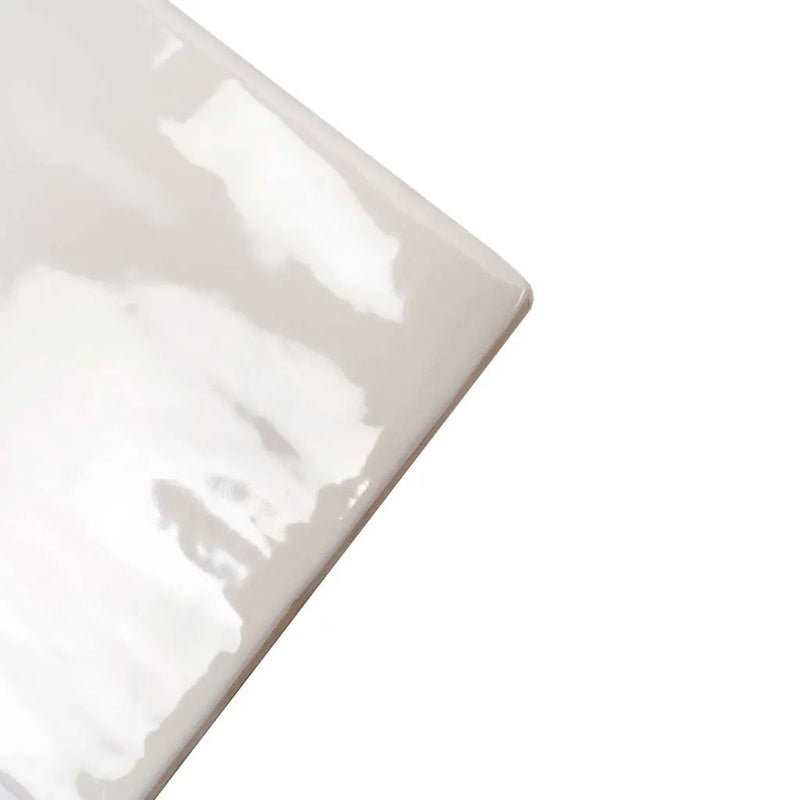 Ivory White 4x4 Glossy Square Ceramic Tile (60 pack, 6.46 sq ft/case) by Apollo Tile