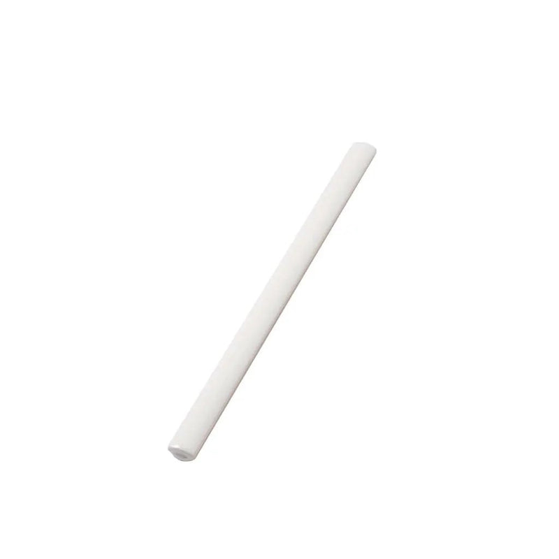 Ivory White 0.5x8 Glossy Ceramic Pencil Tile Trim (10 pack, 0.3 sq ft/case) by Apollo Tile