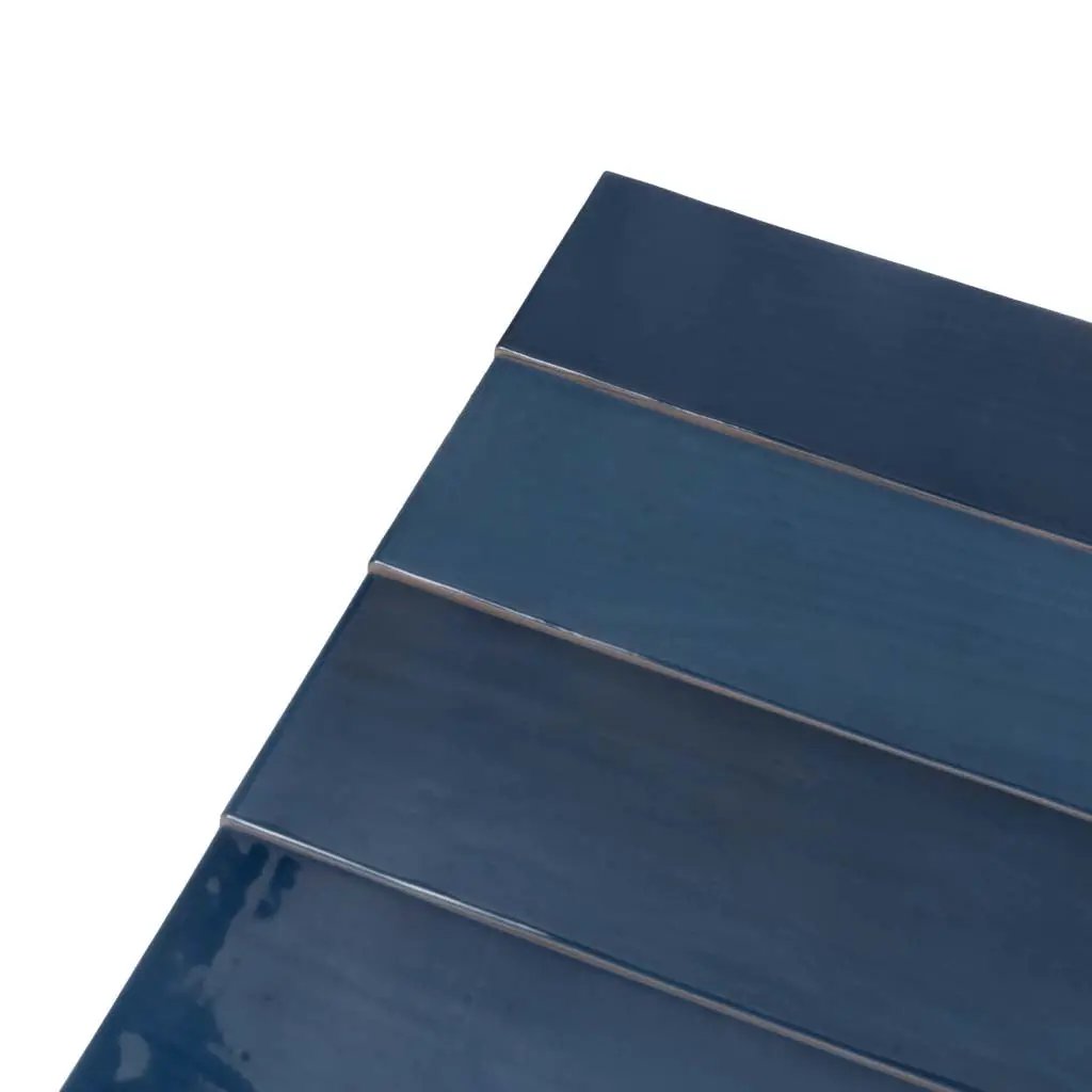 Navy Blue 2.6x16 Glossy Ceramic Subway Tile (38 pack, 10.76 sq ft/case) by Apollo Tile