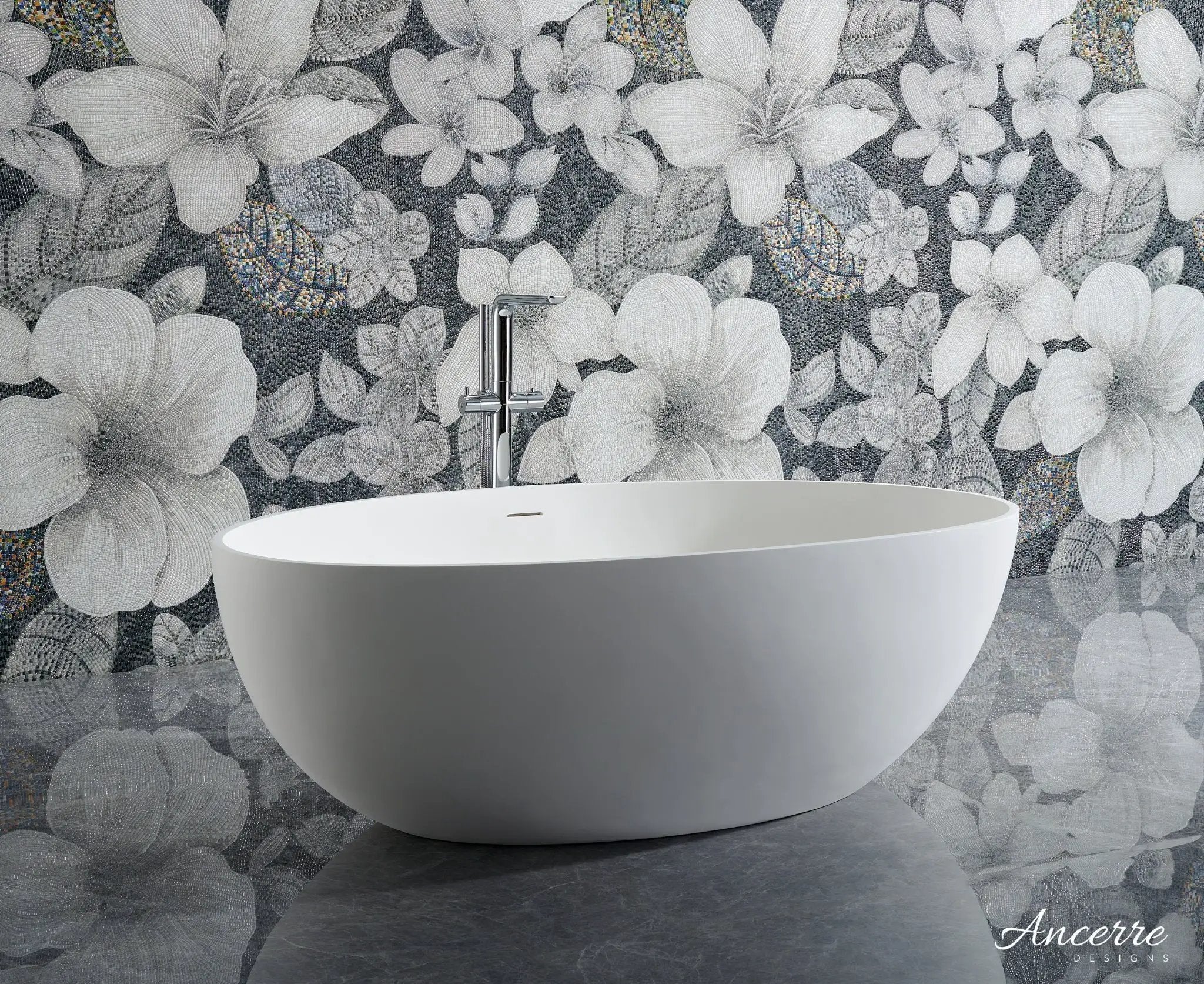 Crestwood Freestanding Solid Surface Bathtub by Ancerre Designs