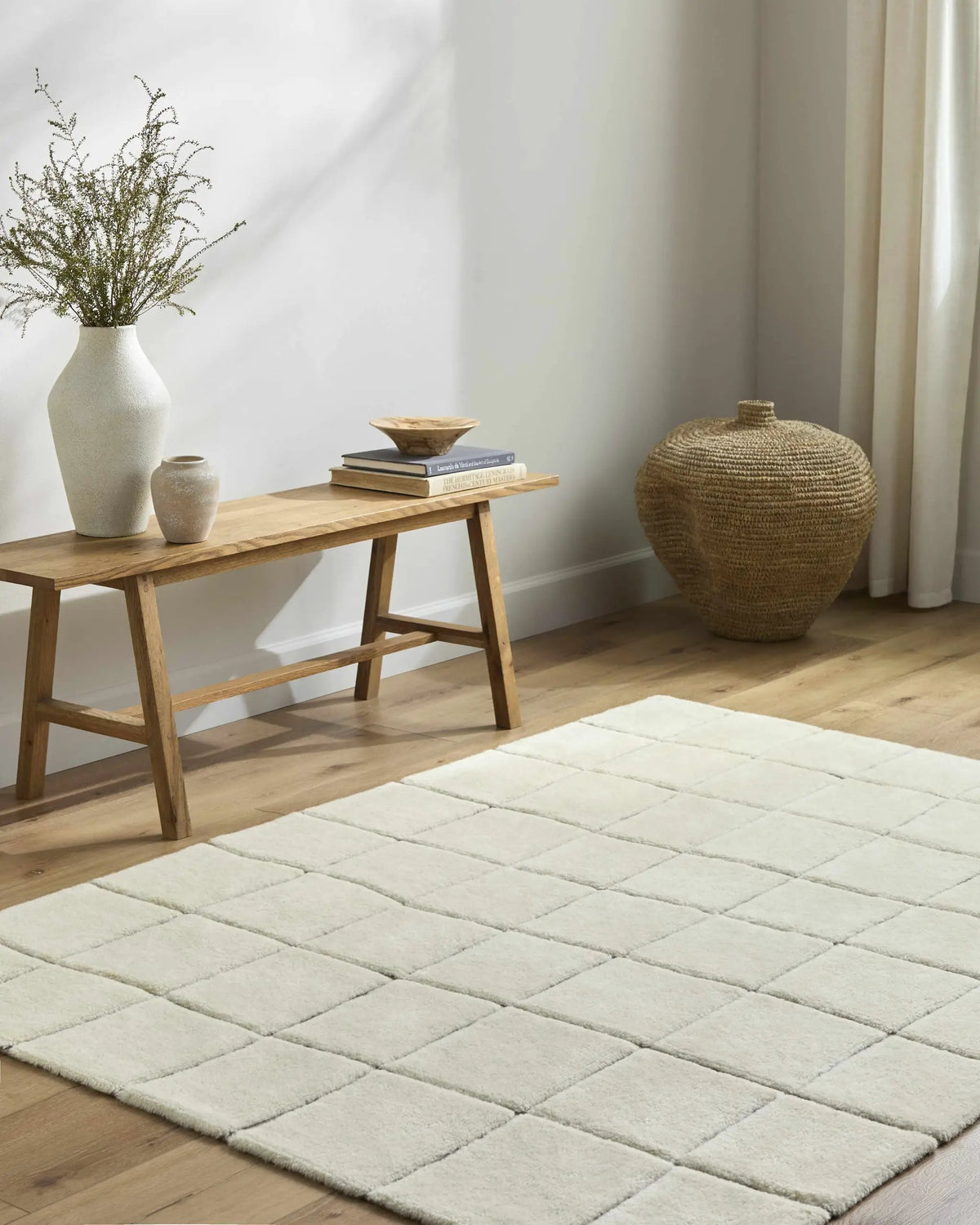 Caolan Washable Wool Rug, installed in a room