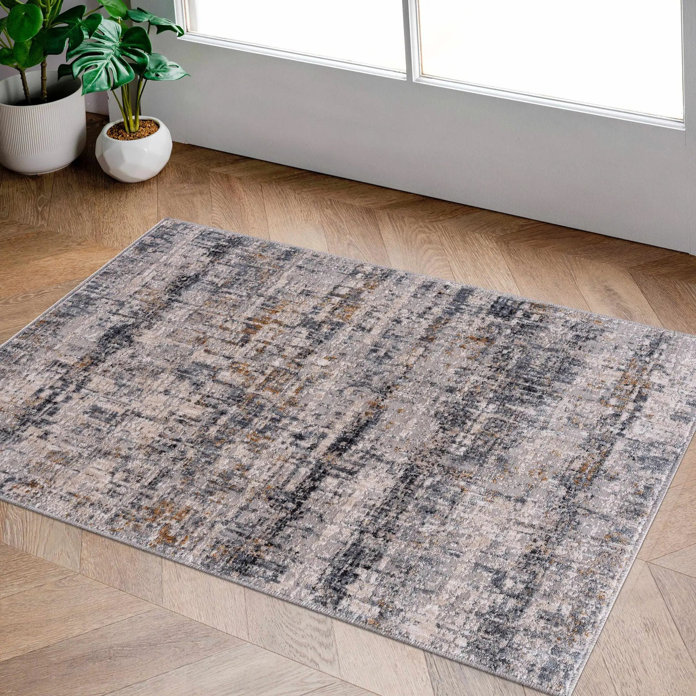 Hughesdale Distorted Lines Luxe Area Rug by Boutique Rugs