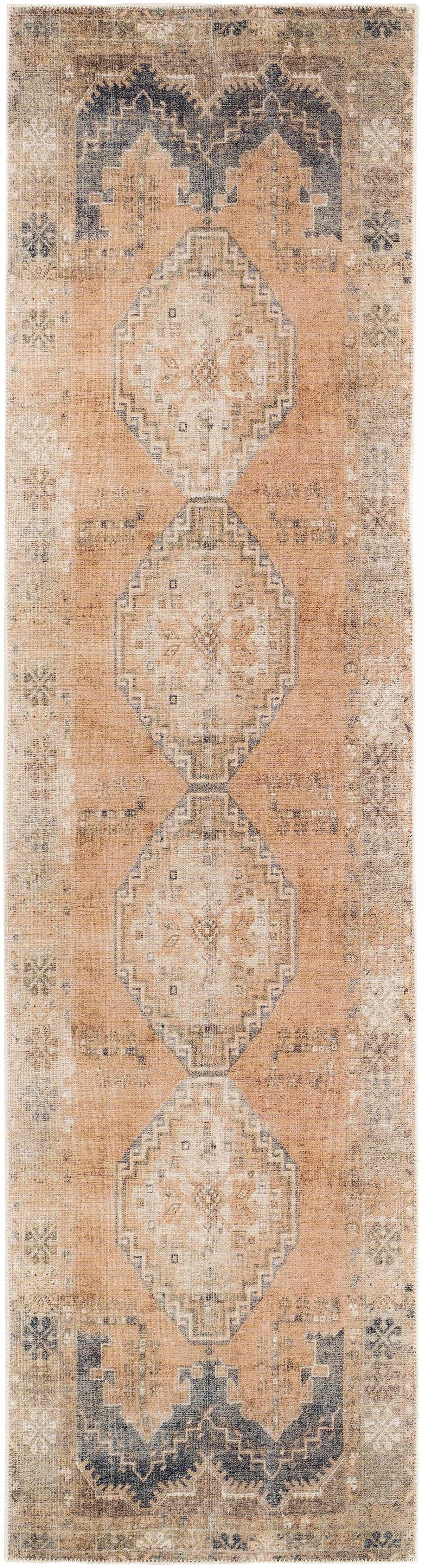 Carrabelle Peach Washable Area Rug - Clearance, photo 14 of 20